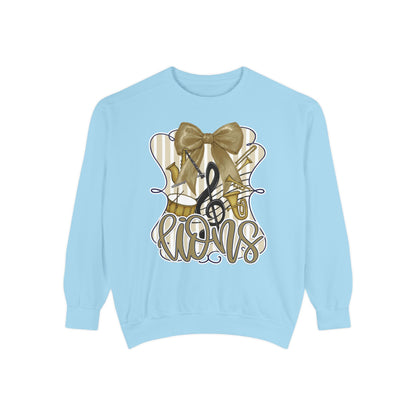 Adult Lions Coquette Band Sweatshirt - Comfort Colors