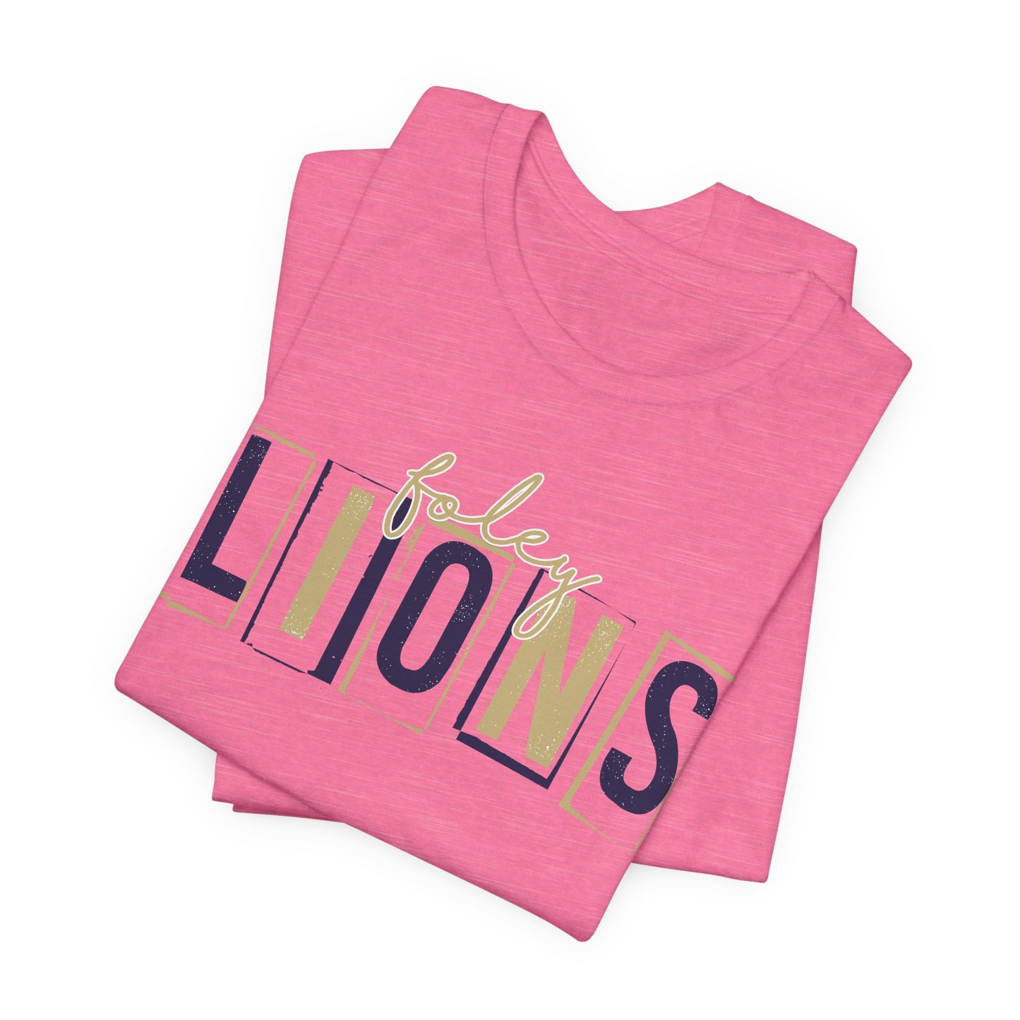 Lions Blocky Spirit Tee - Bella Canvas