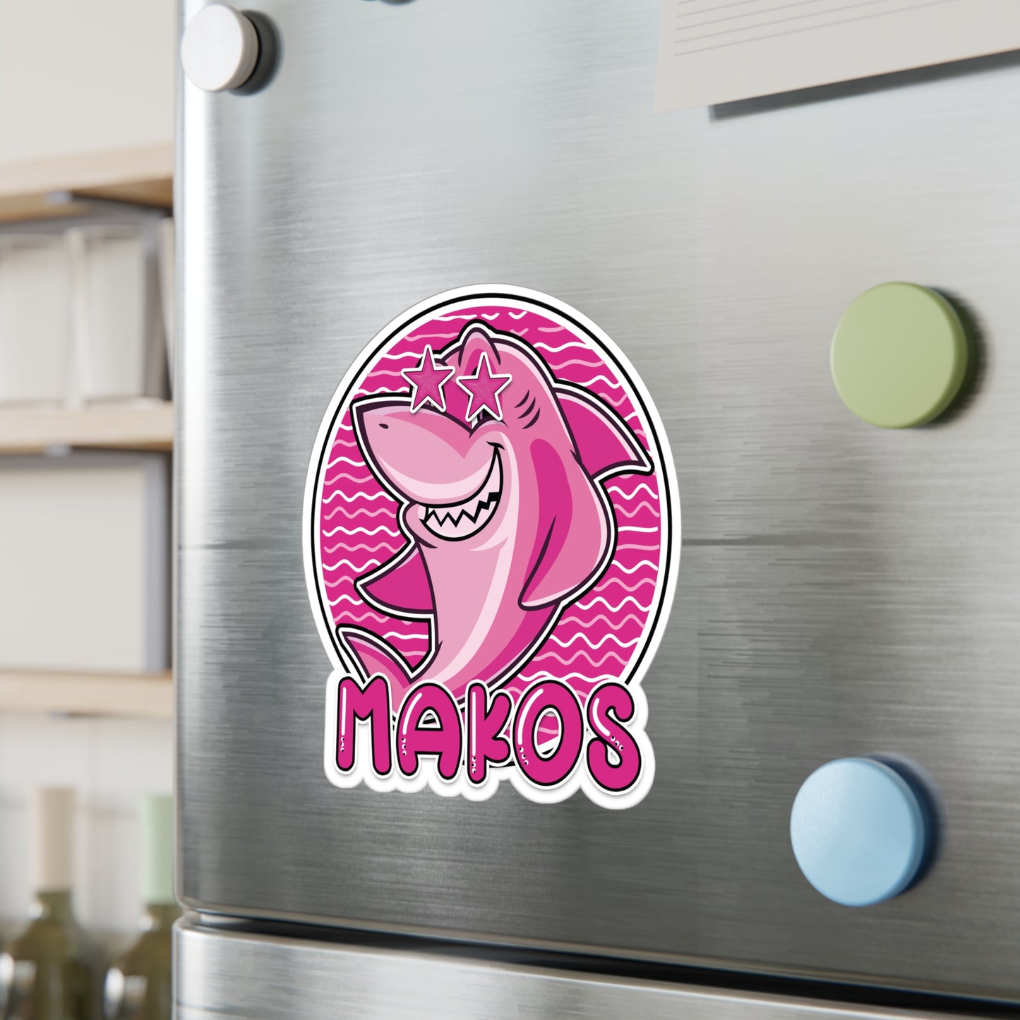 Preppy Pink Makos Vinyl Decals