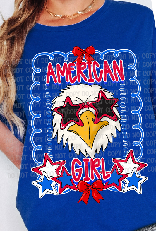 All American Girl Eagle Sunglasses Bows Fourth of July Fireworks Statue of Liberty  Design - Red, White & Boom – Coquette Preppy Whimsical 4th of July Digital Design for Kids & Family | Patriotic Summer Fun Download
