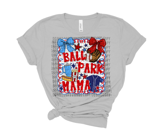 Baseball Ball Park Mama Digital Design