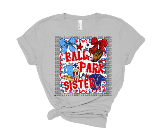 Baseball Ball Park Sister Design