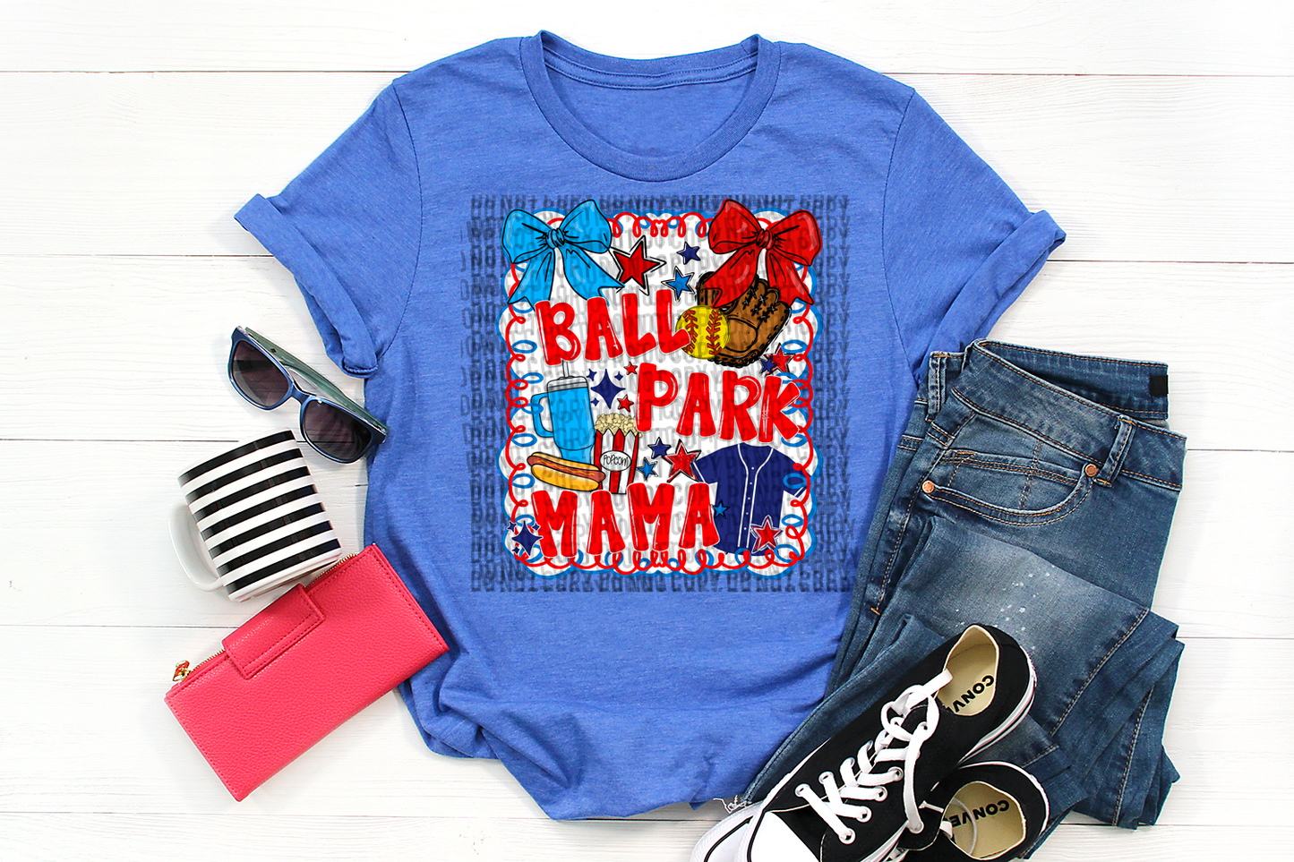 Softball Ball Park Mama Digital Design