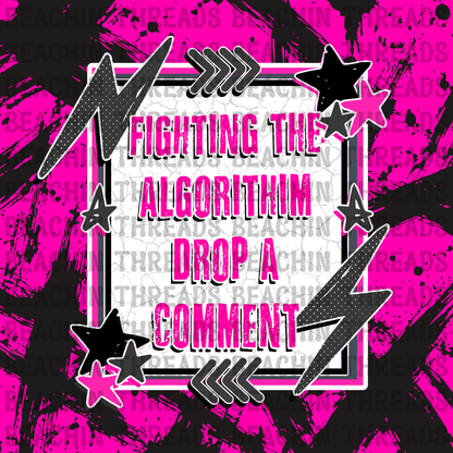 Black and Pink Punk Chaotic Themed Engagement Bundle for Social Media, Instagram, Facebook