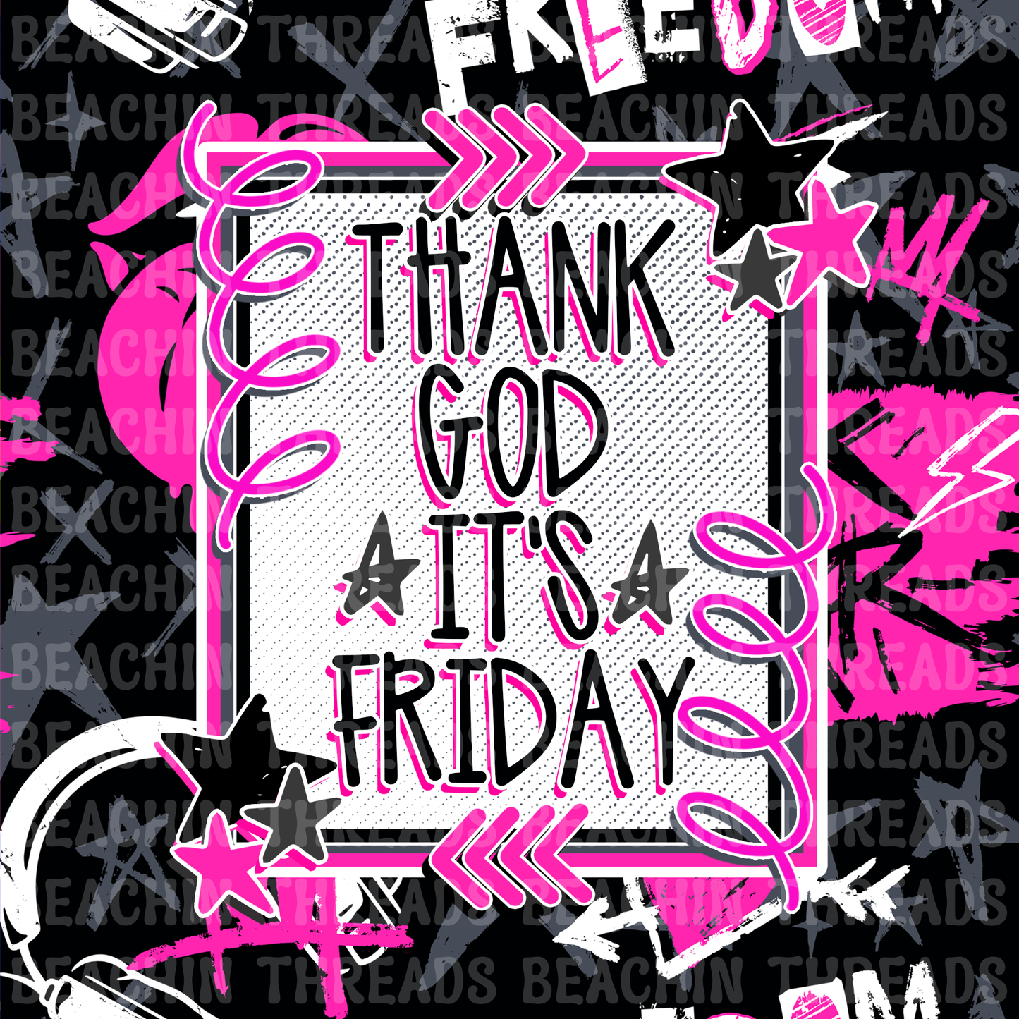 Black & Pink Punk Chaos Themed Engagement Bundle