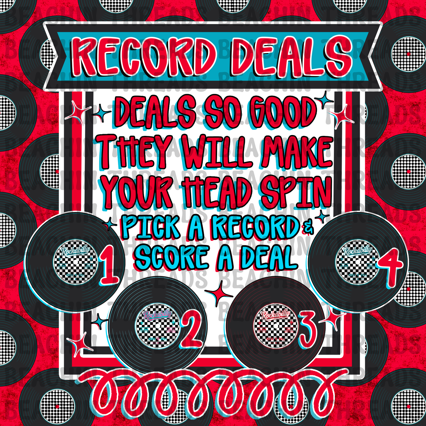 Retro Vintage 50s Social Media Engagement Bundle of 13