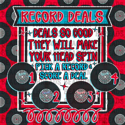 Retro Vintage 50s Social Media Engagement Bundle of 13