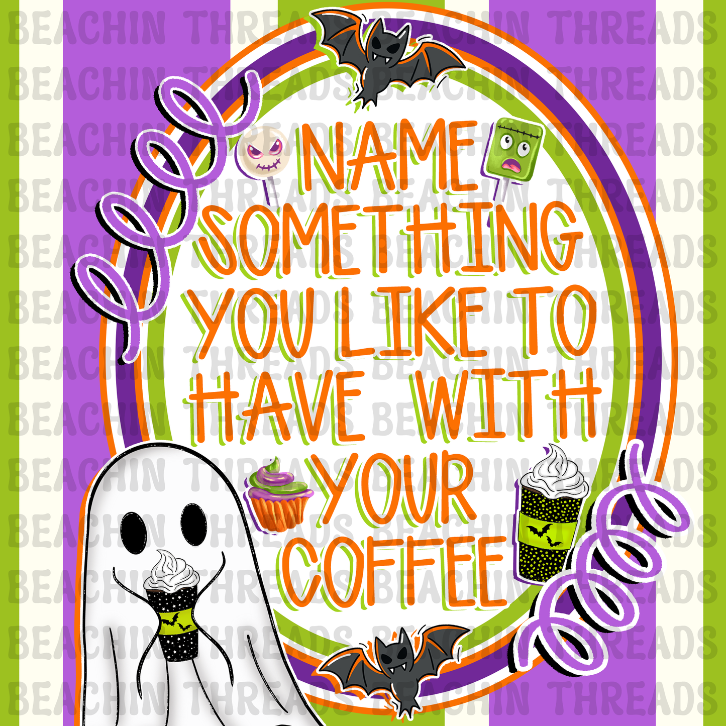 ADORABLE GHOSTS BOOS AND BREWS DIGITAL ENGAGEMENT GRAPHICS