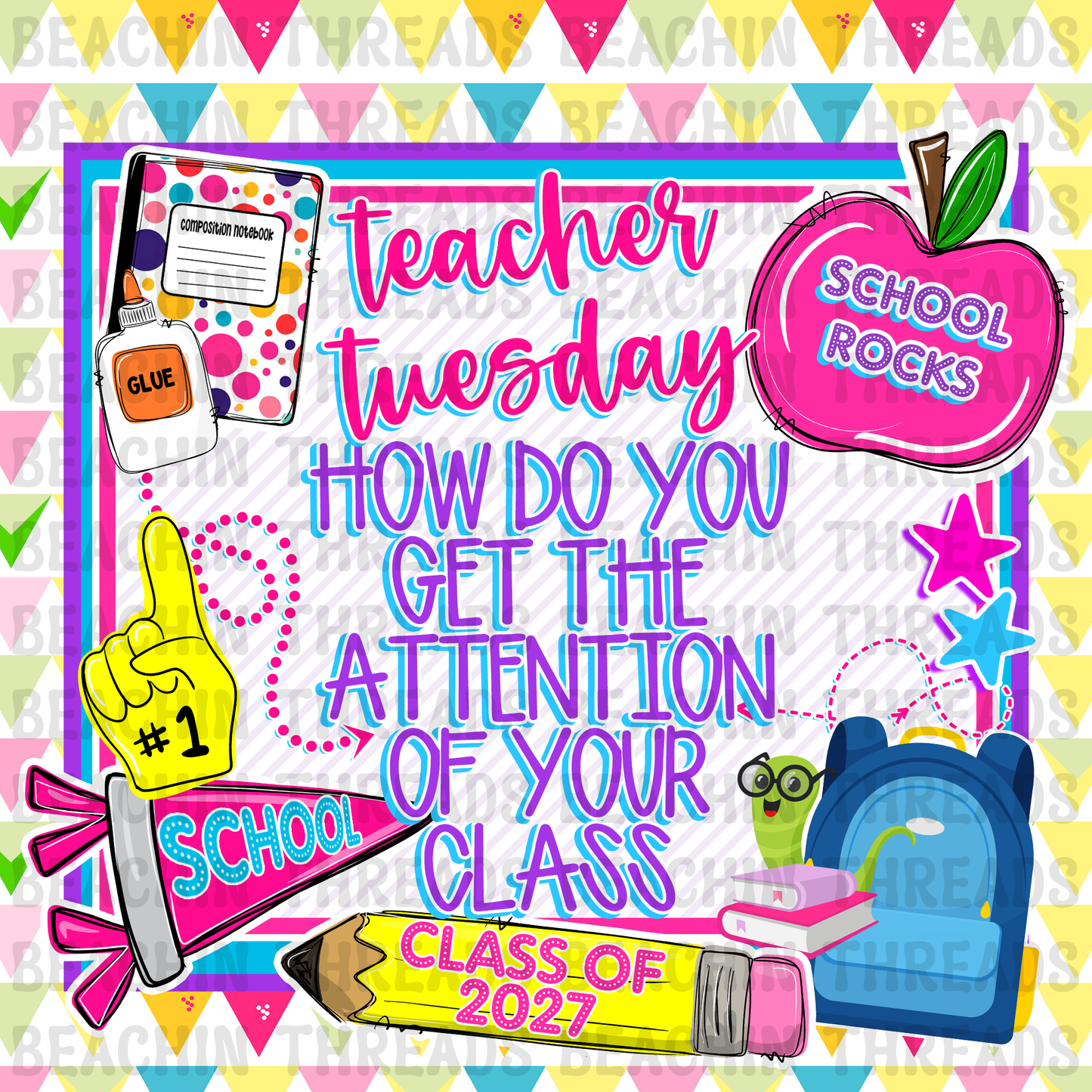 BACK TO SCHOOL TEACHER TUESDAYS ENGAGEMENT GRAPHICS