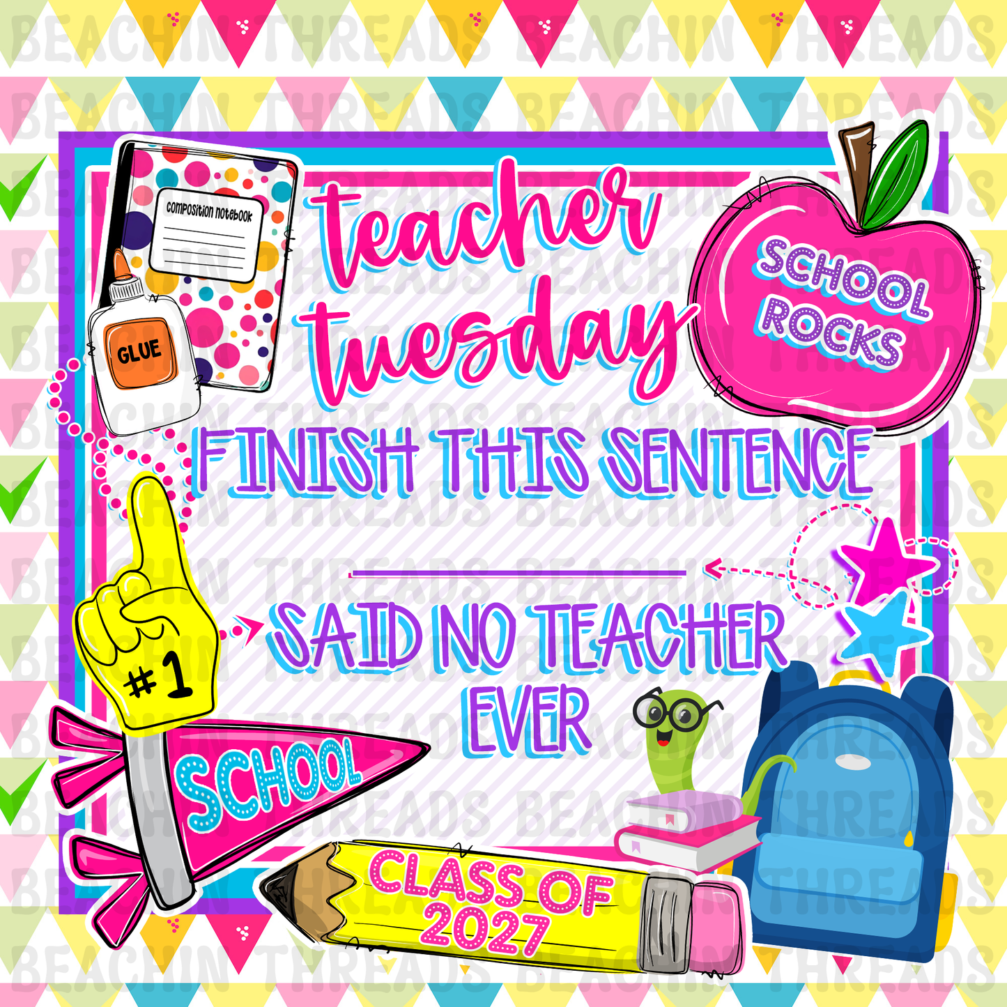 BACK TO SCHOOL TEACHER TUESDAYS ENGAGEMENT GRAPHICS
