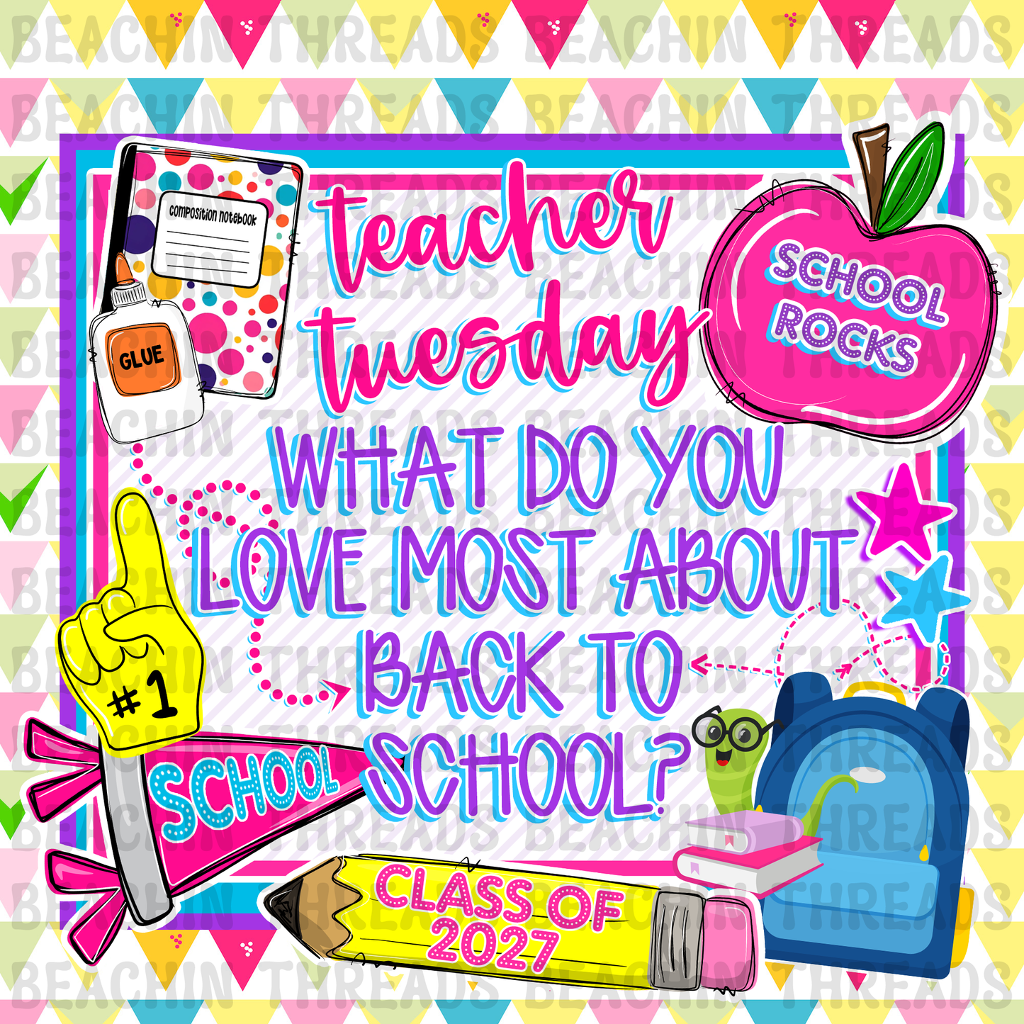 BACK TO SCHOOL TEACHER TUESDAYS ENGAGEMENT GRAPHICS