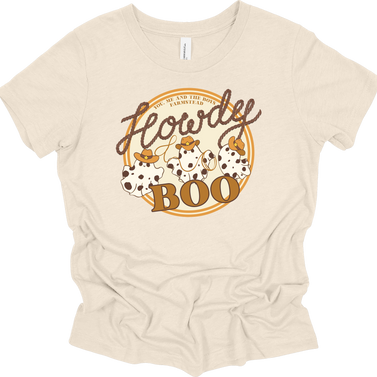 YMATB ADULT HOWDY BOO TAN GHOSTS