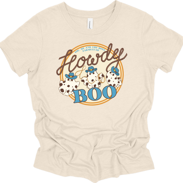 YMATB ADULT HOWDY BOO BLUE GHOSTS