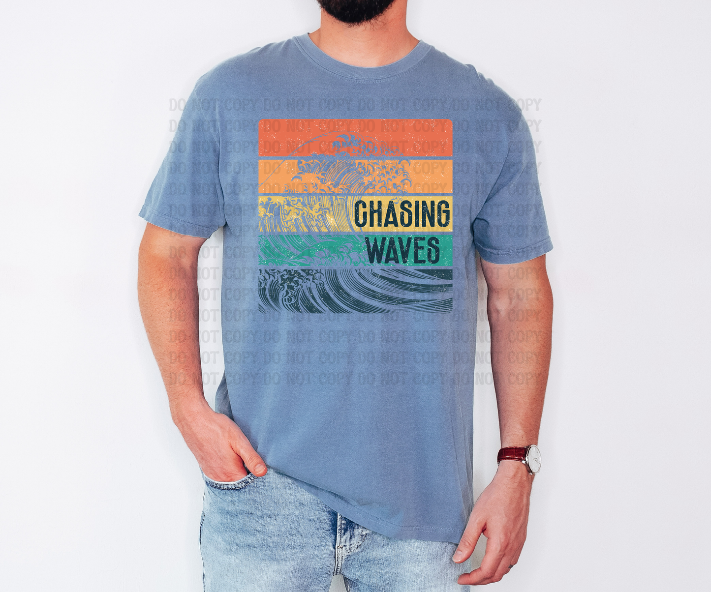 Chasing Waves Surf & Beach Vibes Digital Design | Unisex Summer Shirt Graphics | Father’s Day Beach Tee PNG | Retro Surf Van & Palm Tree Designs