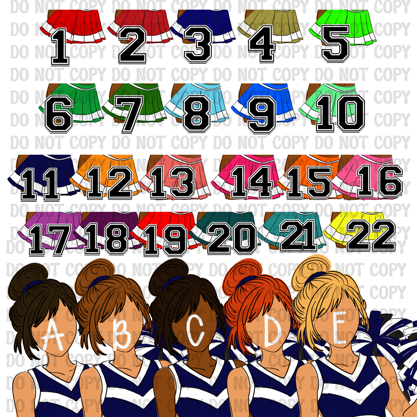 CUSTOM CHEERLEADERS DRIVE HOLDERS ONLY