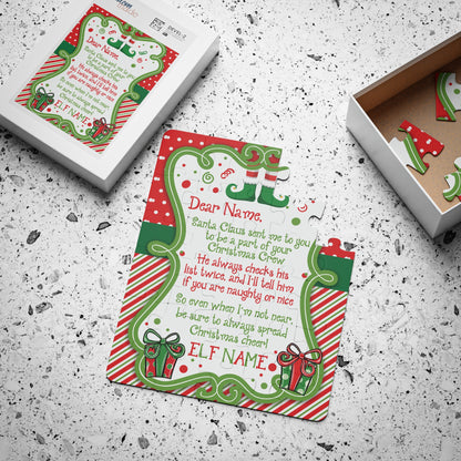 Custom Christmas Elf Arrival puzzles - 30pcs