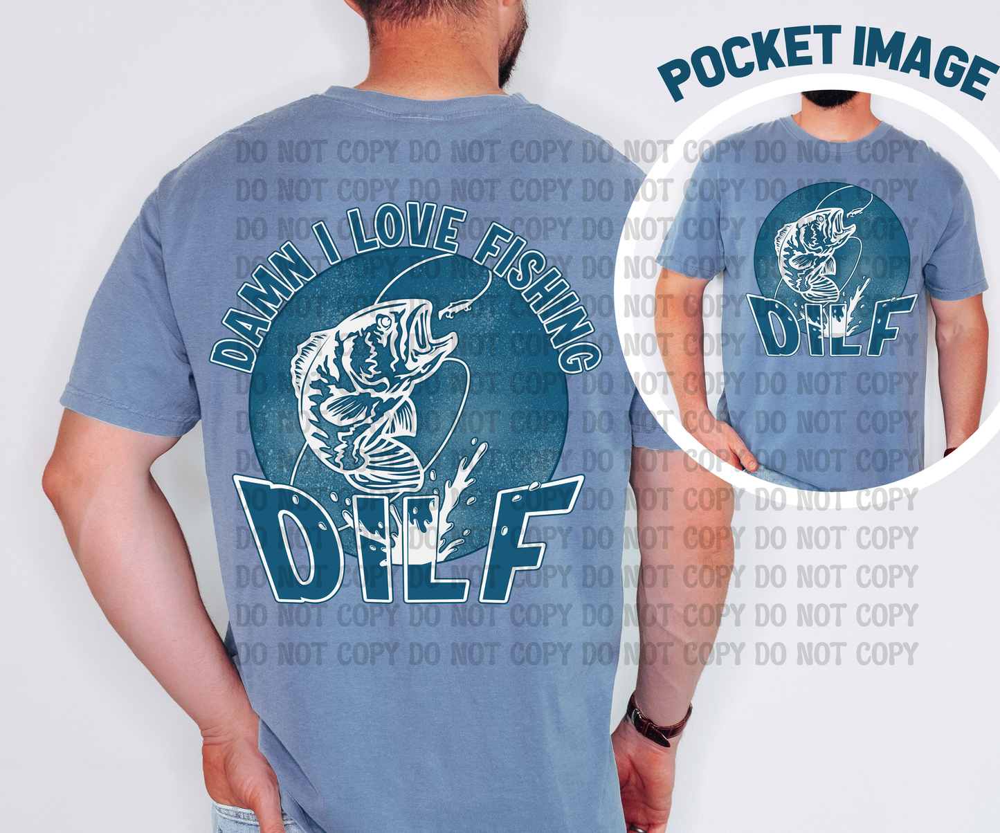 DILF Damn I Love Fishing Shirt | Funny Fishing Tee | Beachin Threads Coastal Mens Graphic Tee | Father’s Day Gift”