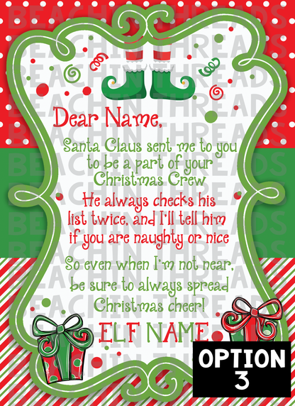 Custom Christmas Elf Arrival puzzles - 30pcs