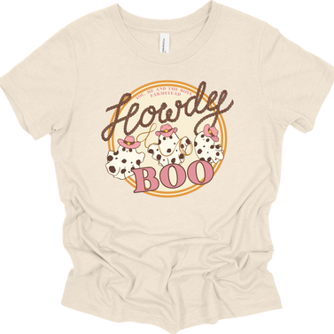YMATB ADULT HOWDY BOO PINK GHOSTS