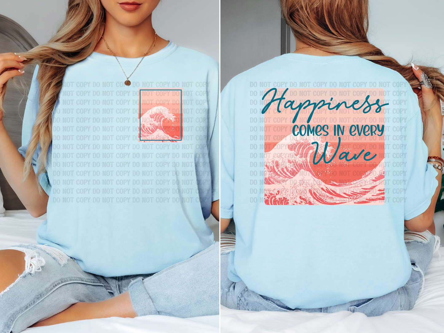 Happiness Comes in Every Wave Digital Design