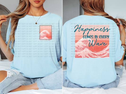 Happiness Comes in Every Wave Digital Design