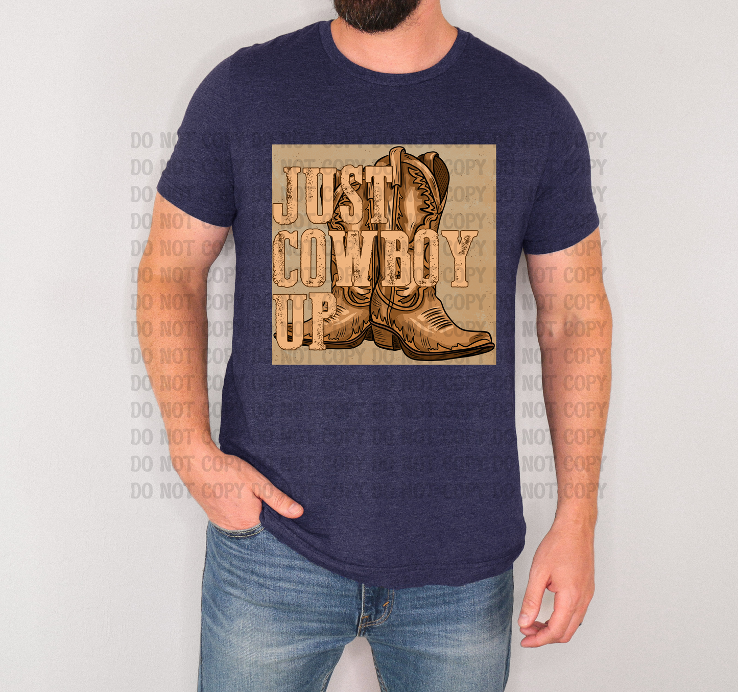 Cowboy Up Western Digital Design | Country Boots Graphic | Rodeo, Ranch, Horse Lover Tee PNG | Unisex Western Shirt Design