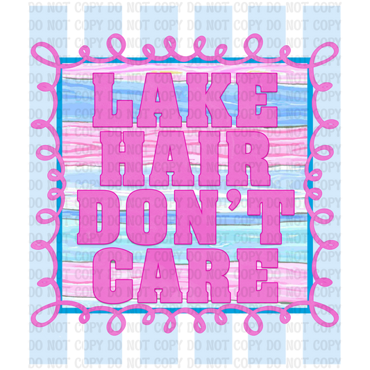 Lake Hair Don't Care Digital Design