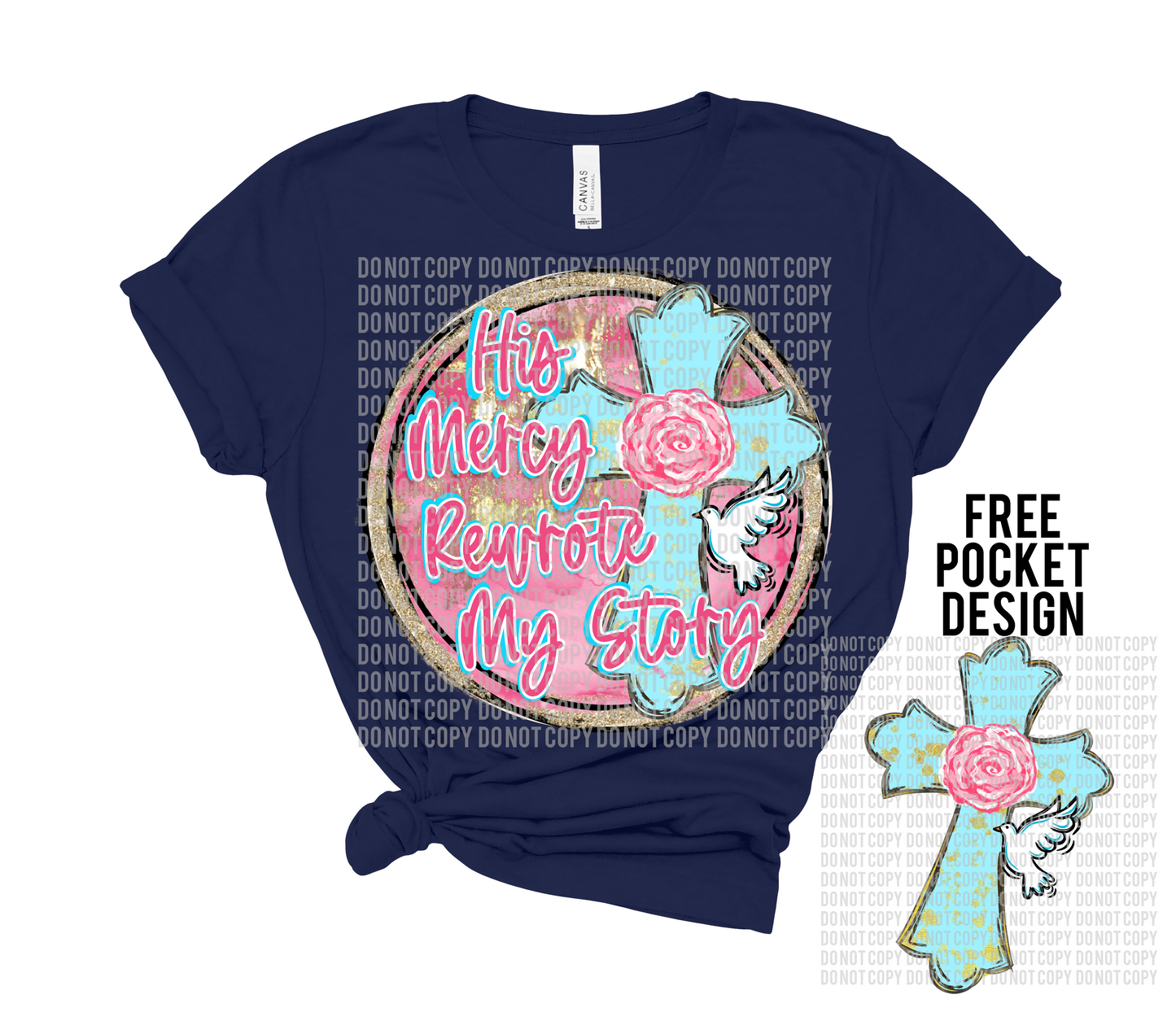 His Mercy Rewrote My Story Digital Design