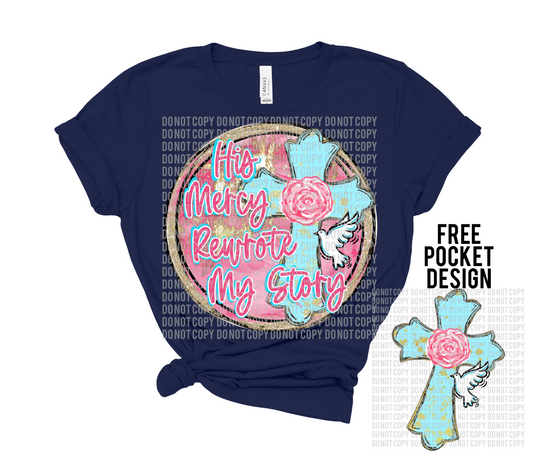 His Mercy Rewrote My Story Digital Design