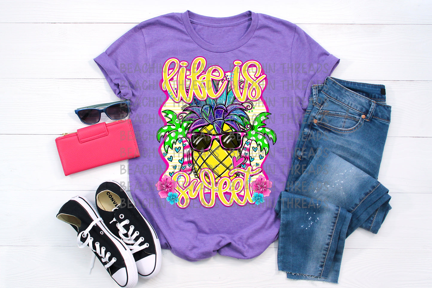 Life is Sweet Pineapple Design