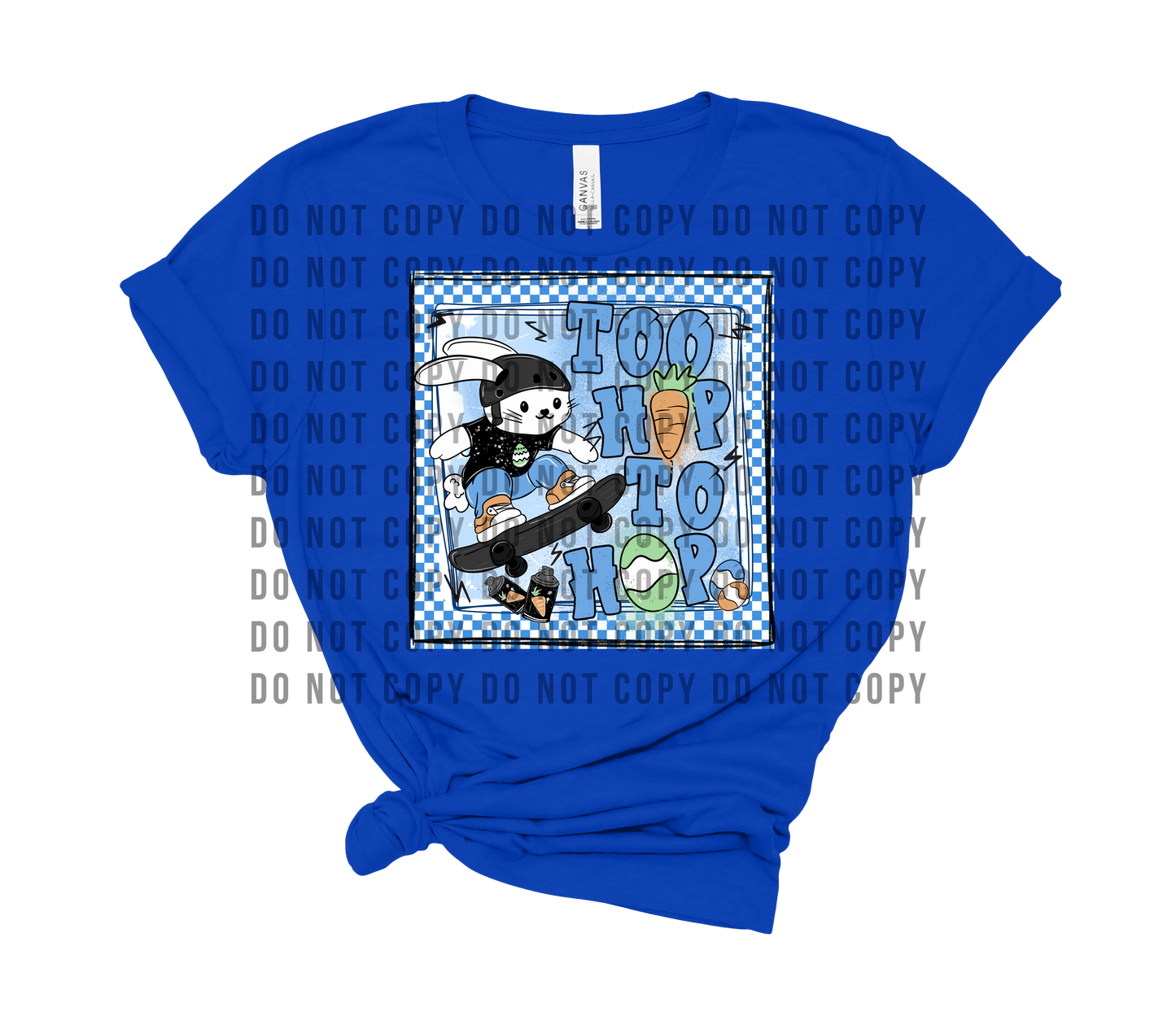 Too Hip to Hop Skateboarding Bunny - boy Easter