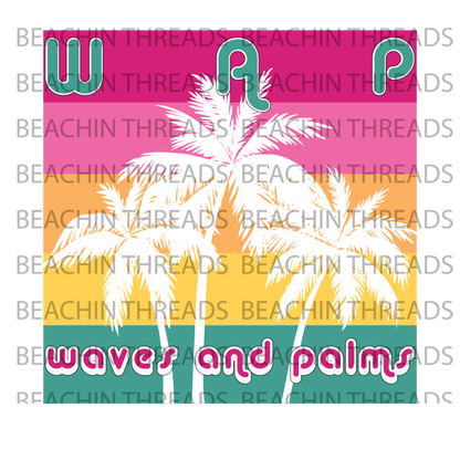 WAP Waves and Palms Cheeky Beach Summer Design