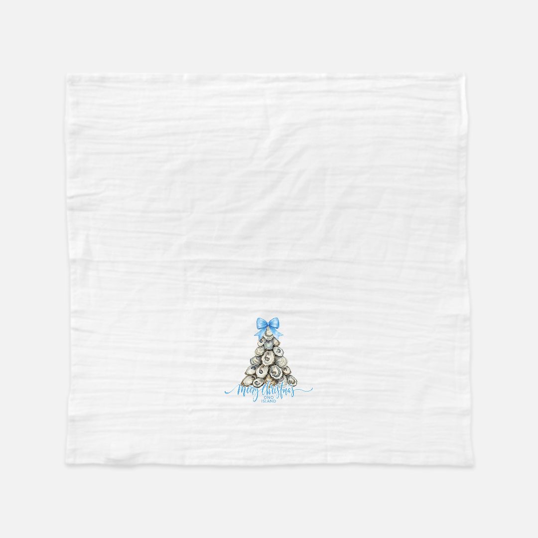 Ono Island Oyster Tree Tea Towel (Flour Sack)