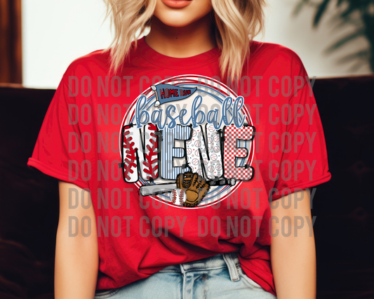 Vintage Baseball Digital Design - Nene