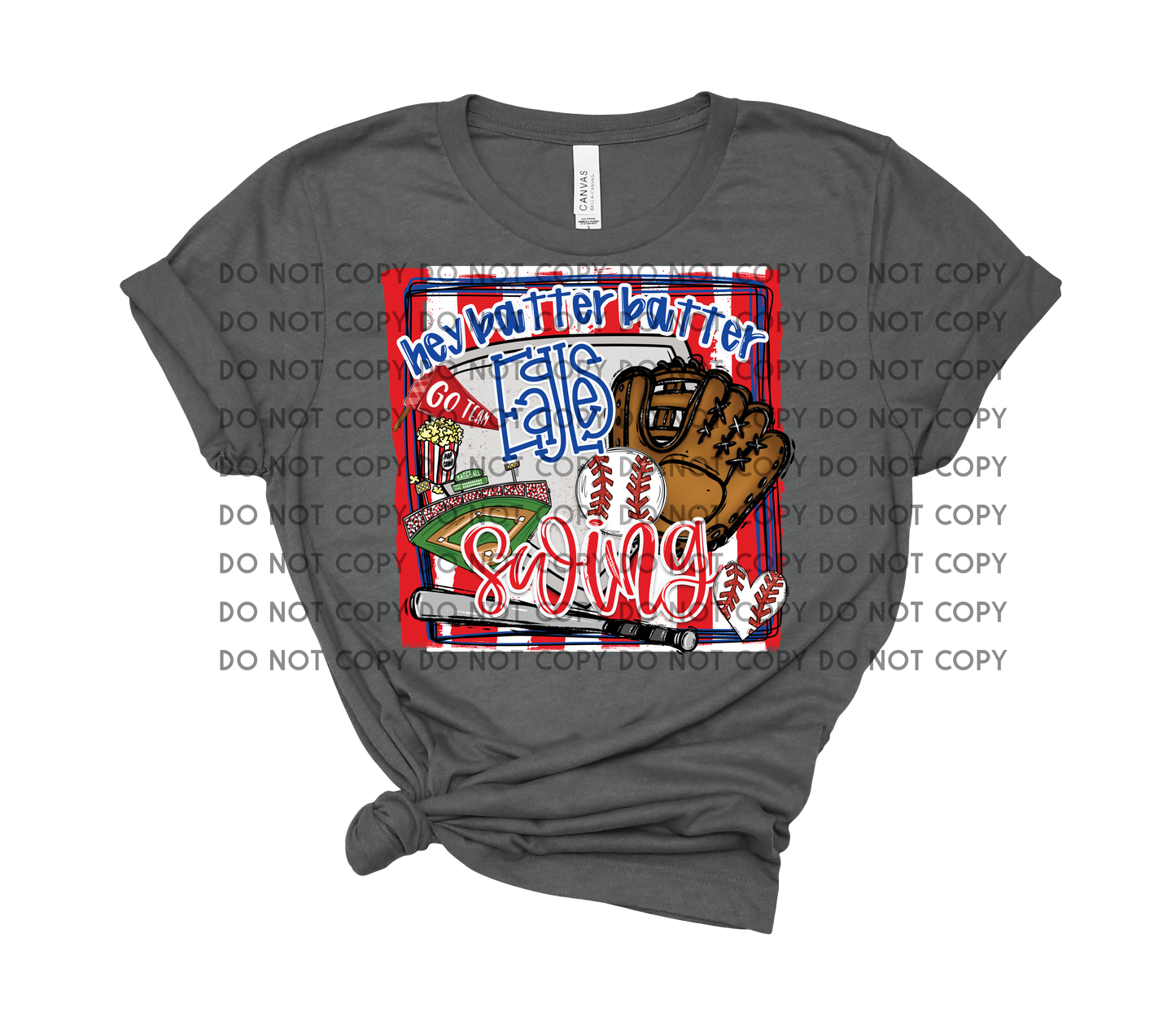 CUSTOM TWO TEAMS BASEBALL Batter Batter Swing