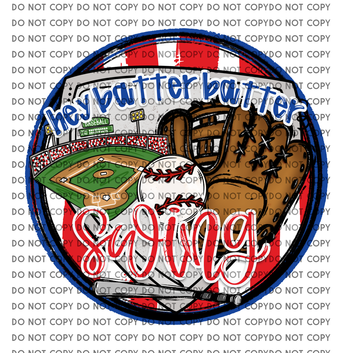 CUSTOM TWO TEAMS BASEBALL Batter Batter Swing