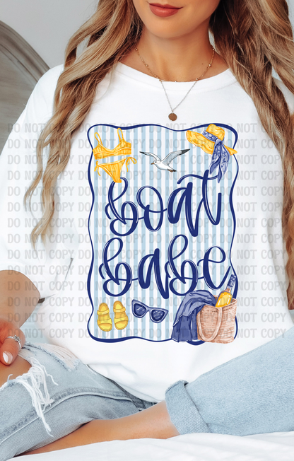 Beach Babe & Summer Babes Digital Design Bundle | Lake Babe, Boat Babe, Pool Babe, River Babe | Preppy Summer PNG Bundle