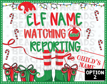 Custom Christmas Elf Arrival puzzles - 30pcs