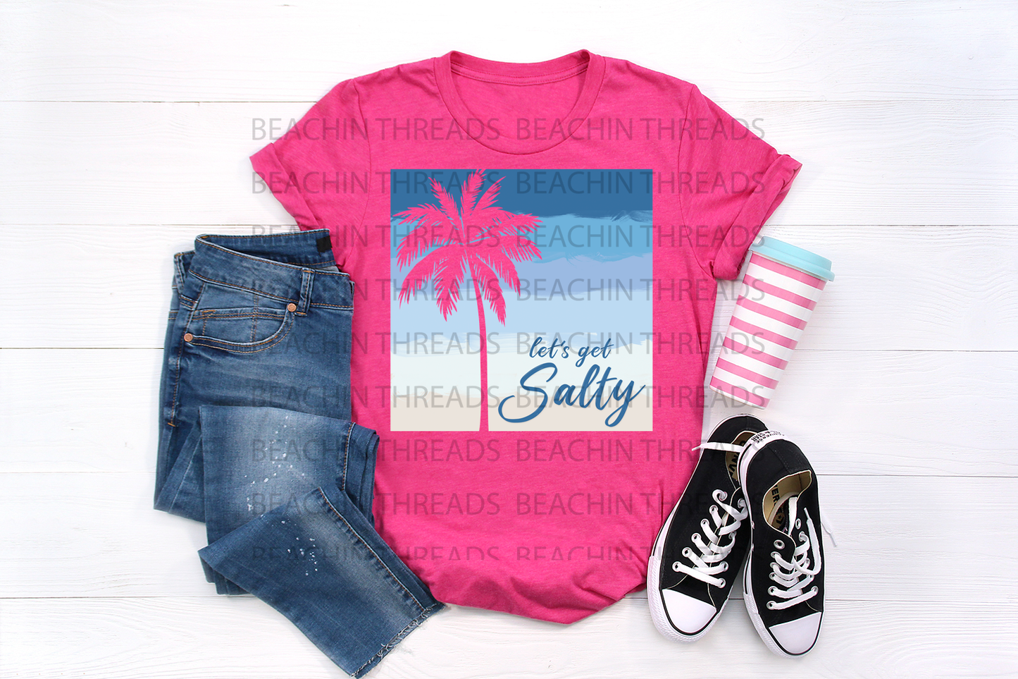 Let's Get Salty Beach Digital Design