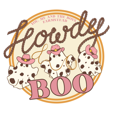 YMATB ADULT HOWDY BOO PINK GHOSTS