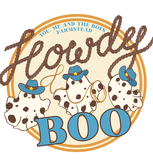 YMATB YOUTH HOWDY BOO BLUE GHOSTS