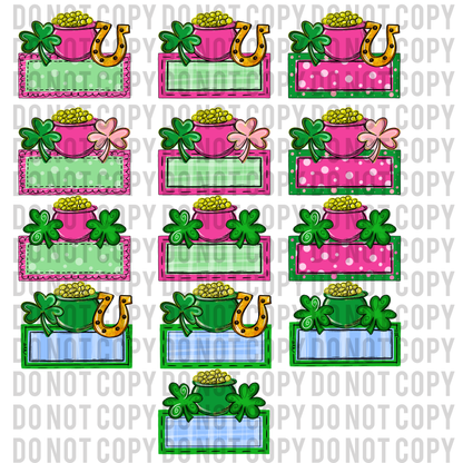 St. Patrick Nameplate Bundle of 13