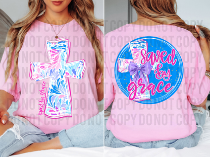 Saved By Grace Faith Inspired Digital Design