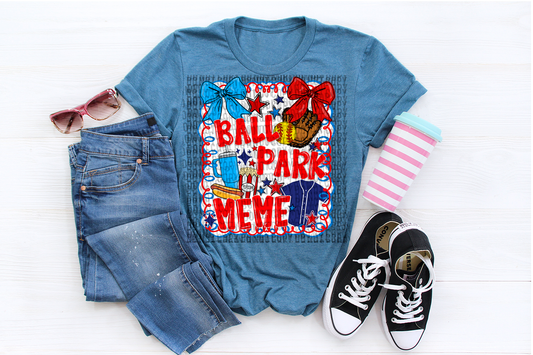 Softball Ball Park Meme Design