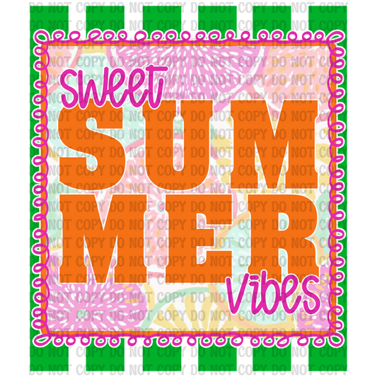 Sweet Summer Vibes Digital Design