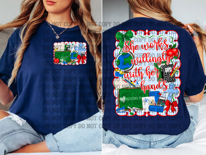She Works Willingly With Her Hands Proverbs Women ALL DESIGNS Drive