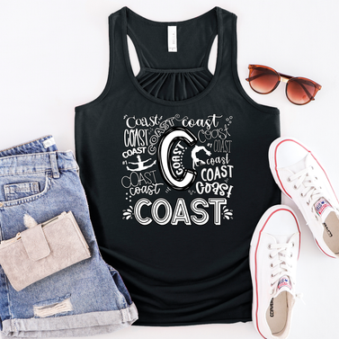COAST ELITE TYPOGRAPHY ADULT TANK
